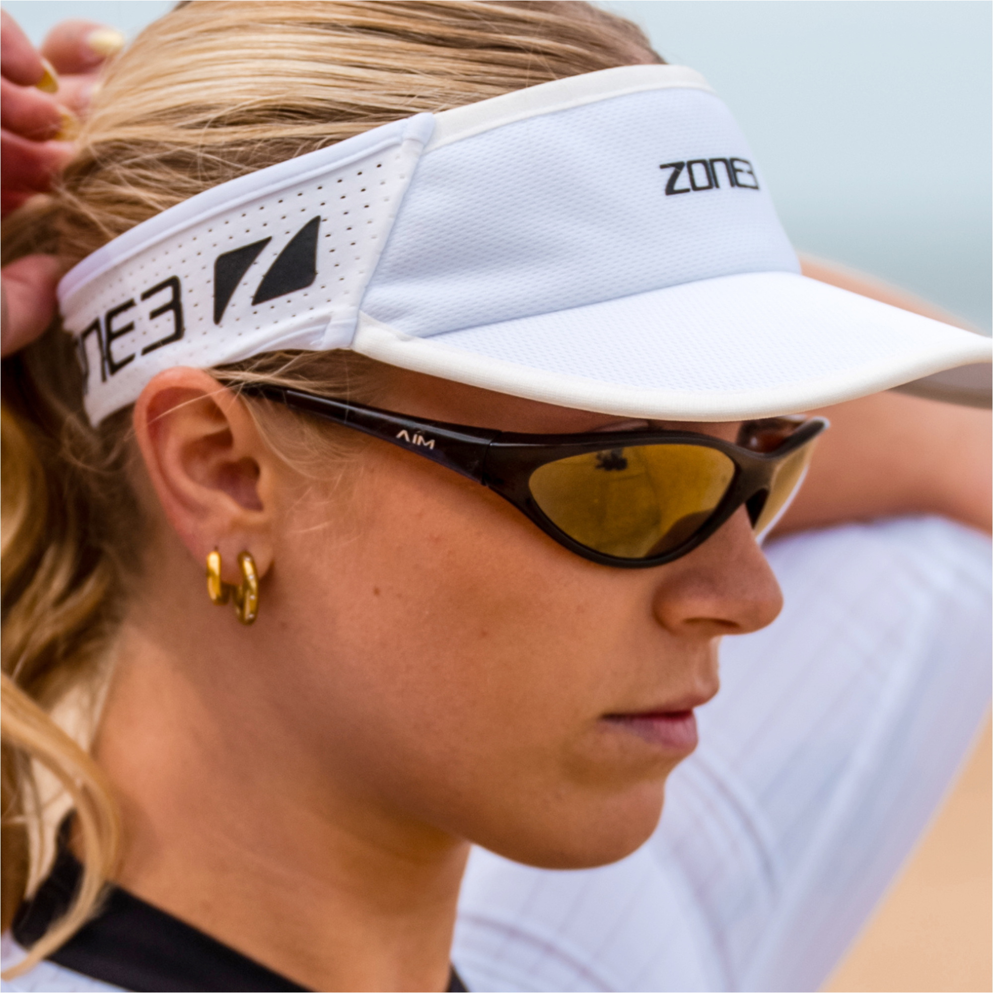 2026 ZONE3 Lightweight Race Visor RA26LWRV10 - White